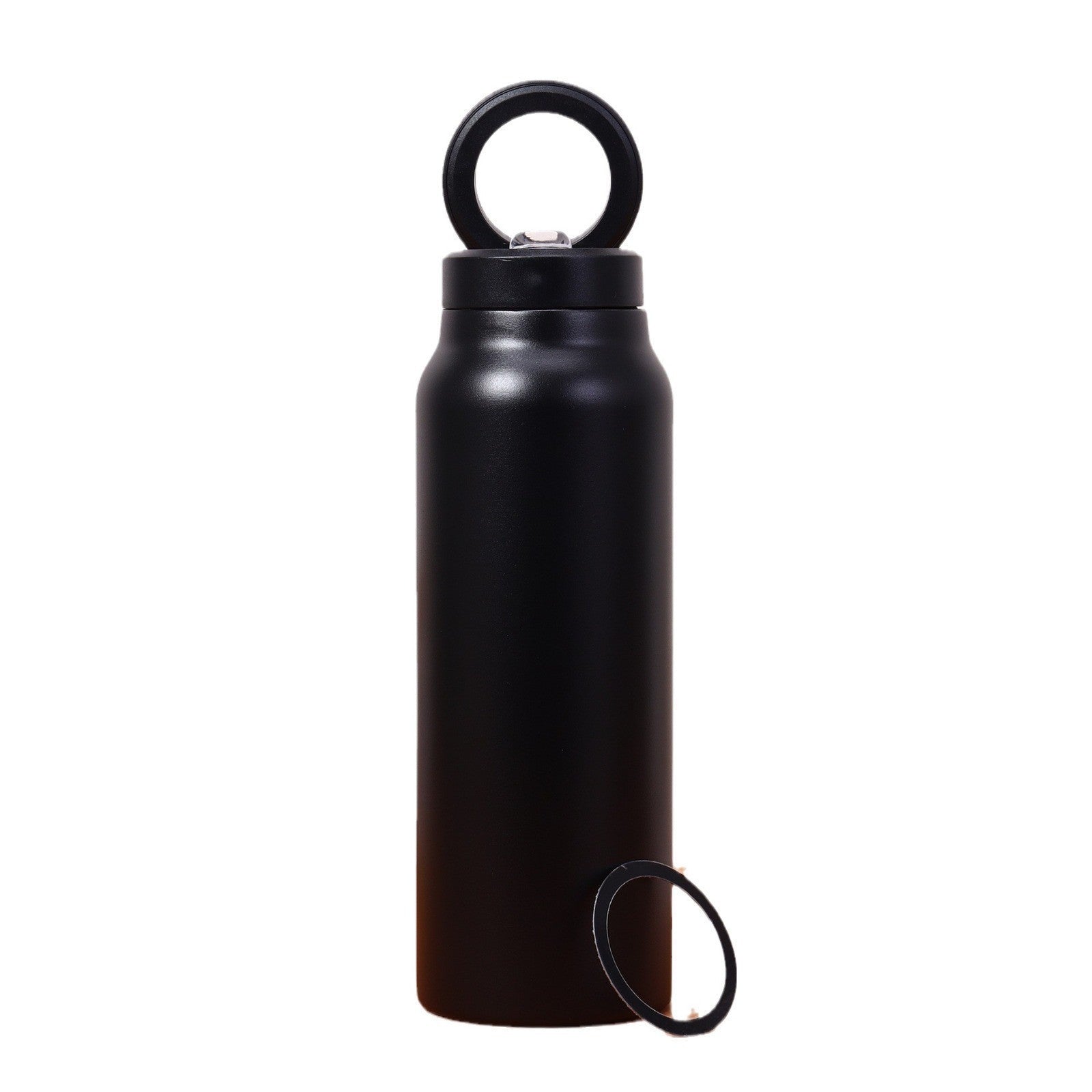 304 Stainless Steel Vacuum Cup Creative Magnetic Water Cup Insulated Sports Water Bottle With Straw Outdoor Insulated Water Mug With Magnetic Phone Holder